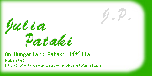 julia pataki business card